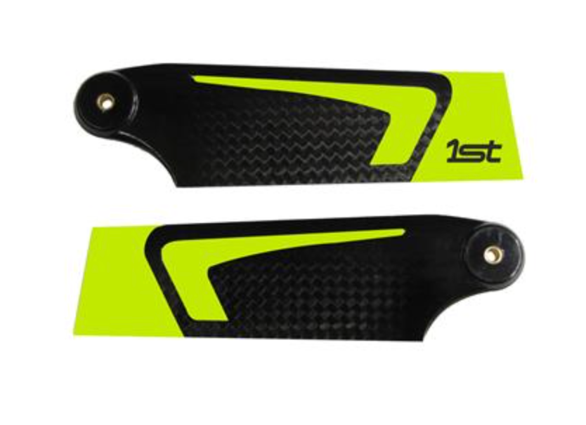 1st Tail Blades CFK 85mm (Yellow)