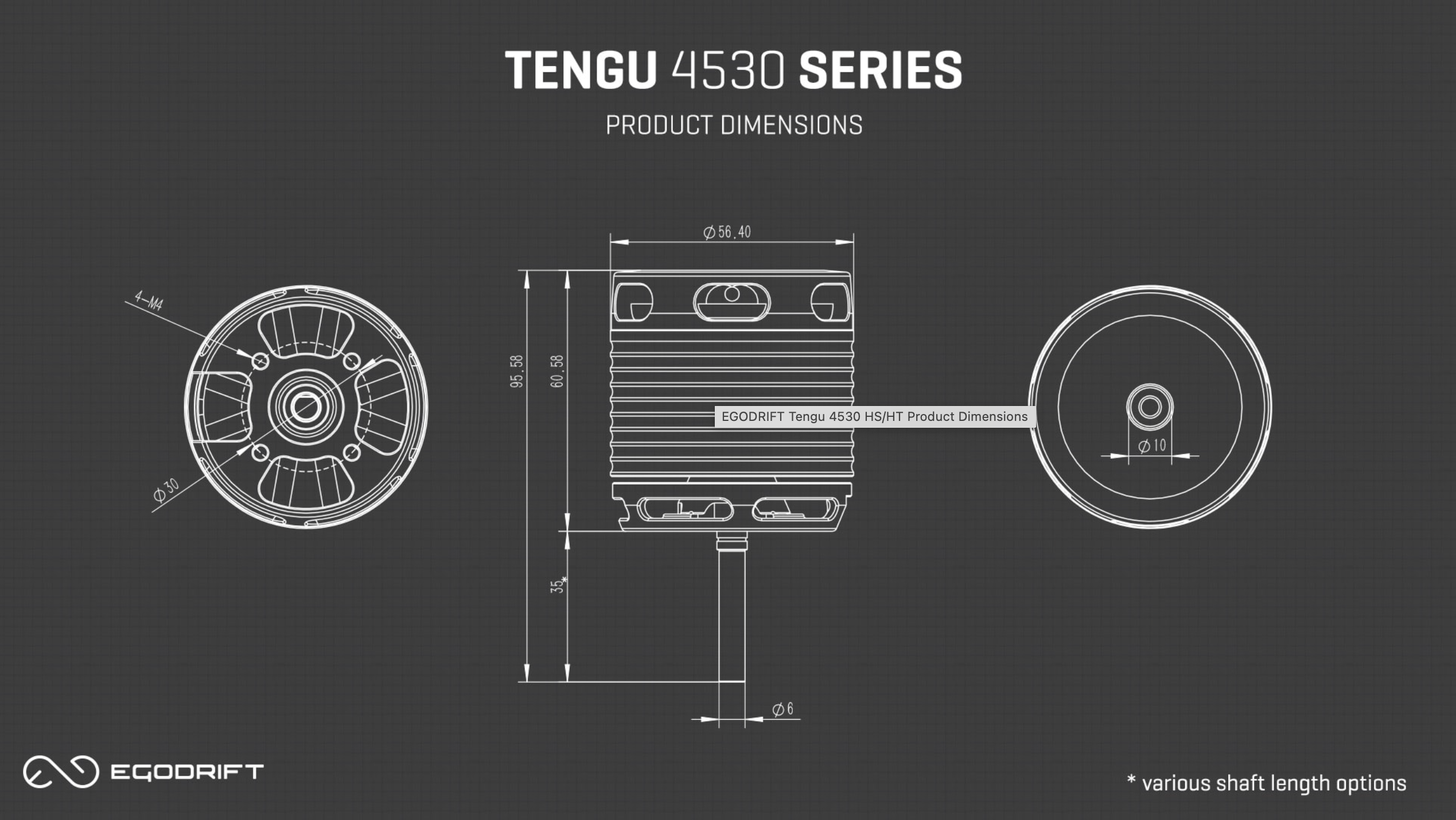 11768 TENGU 4530HT / 510KV (12-14S) 6 X 35mm
