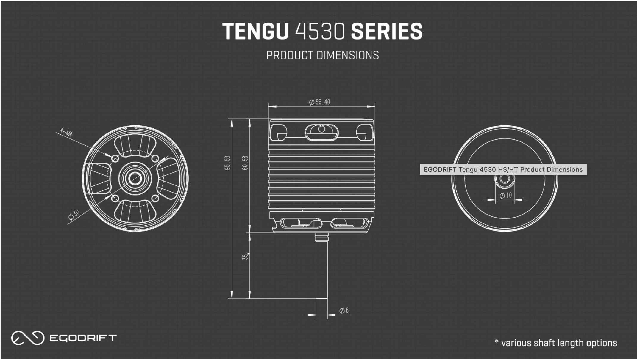 11762 TENGU 4530HS / 550KV (12-14S) (6 X 35mm)