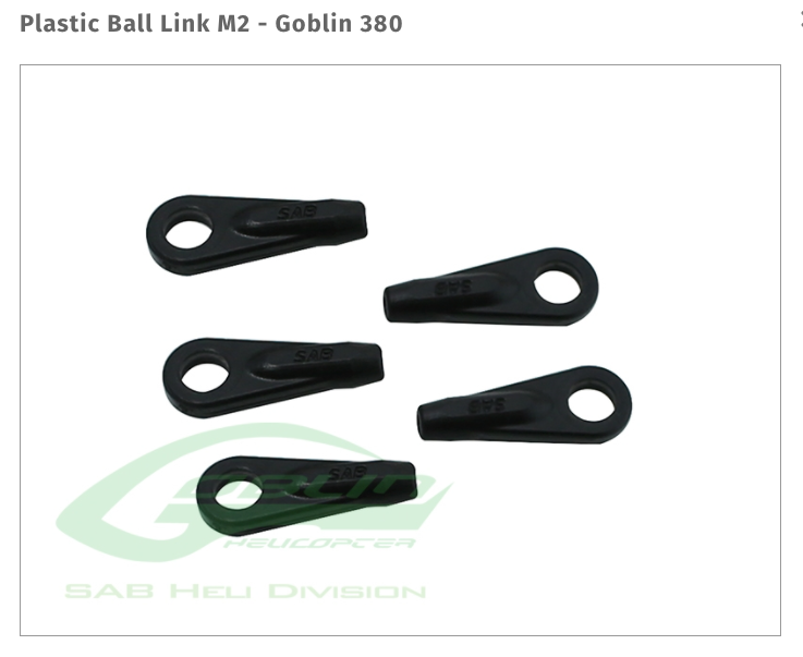Plastic Ball Link M2 - Goblin 380