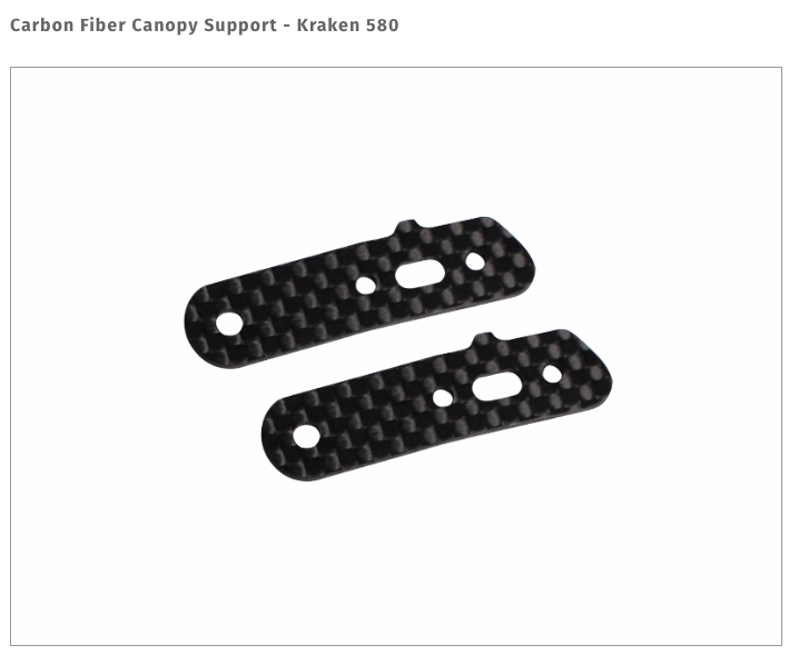 Carbon Fiber Canopy Support - Kraken 580