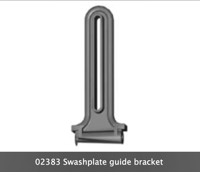 02383 Swashplate guide bracket