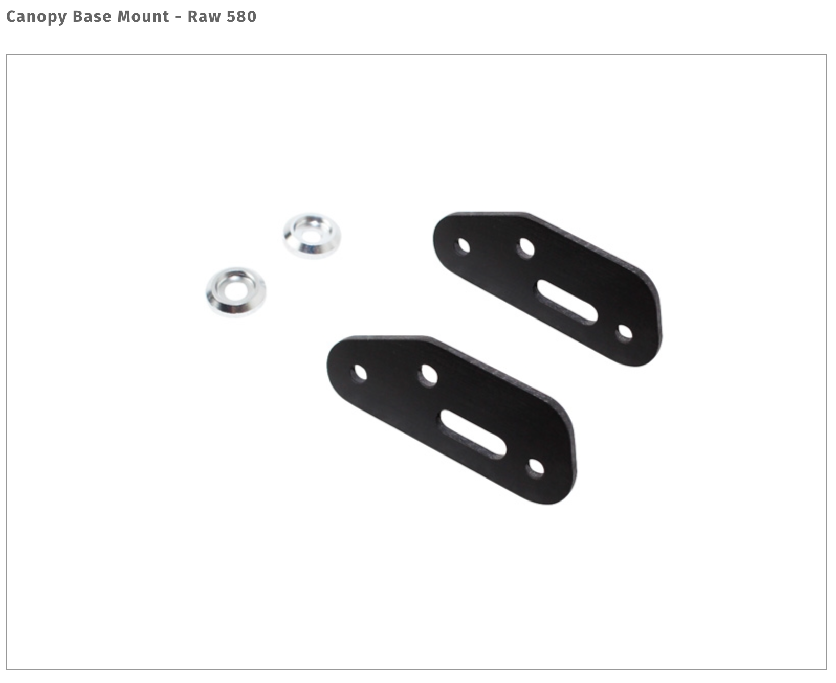 Canopy Base Mount - Raw 580 H1440-S